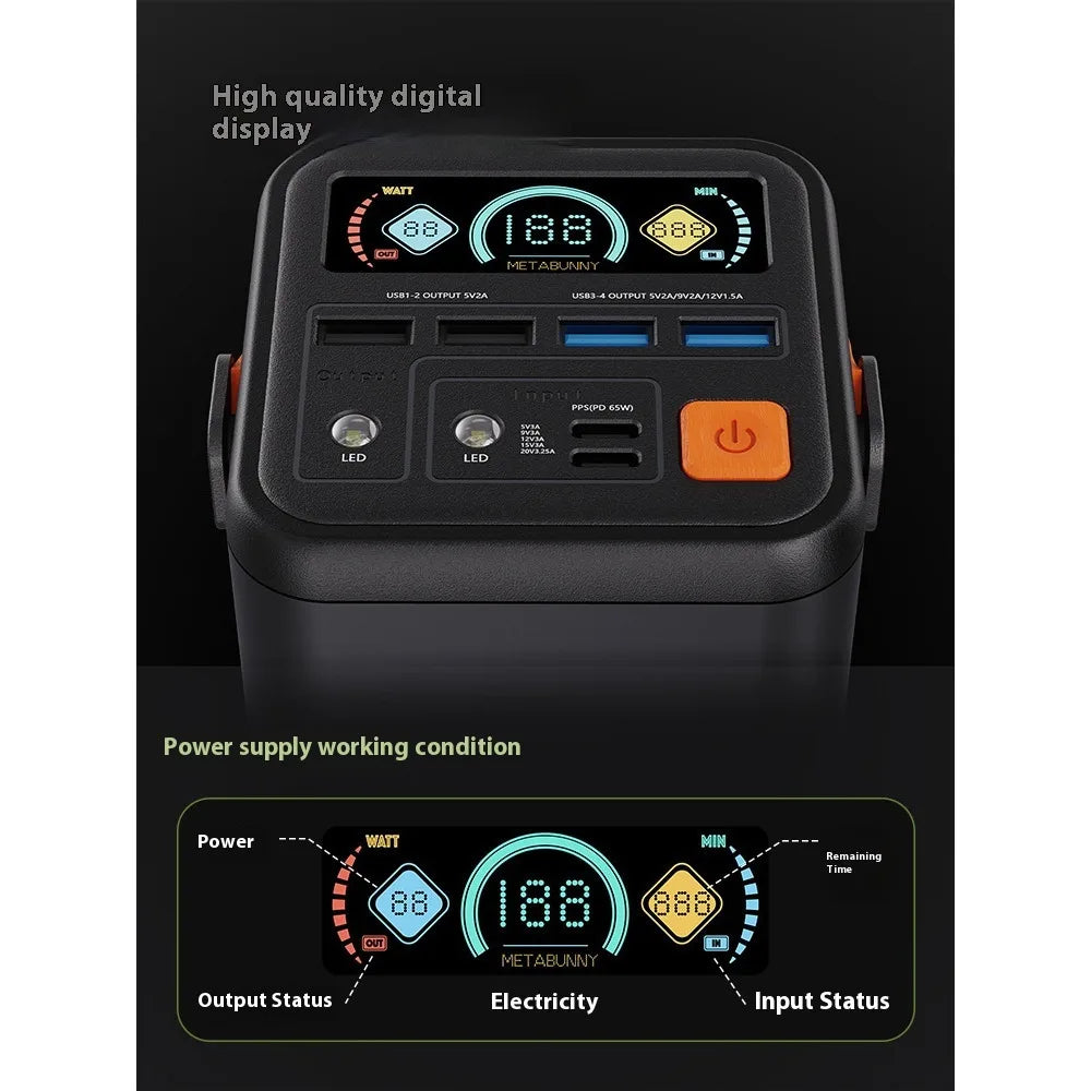 60000mAh PD100W Power Bank | Large-Capacity USB-C Fast Charging Portable Power Station for MacBook, Laptop & Mobile Devices Mobile Arcade Ltd