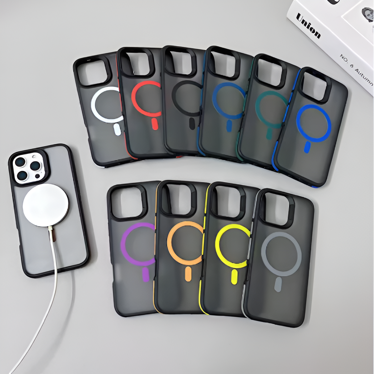 Luxury MagSafe Matte Translucent Shockproof Case for iPhone 13–16 Series Mobile Arcade Ltd