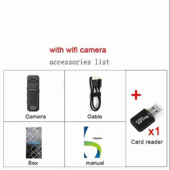 1080P Mini Body Camera with WiFi | Night Vision Wearable Police Camcorder Mobile Arcade Ltd