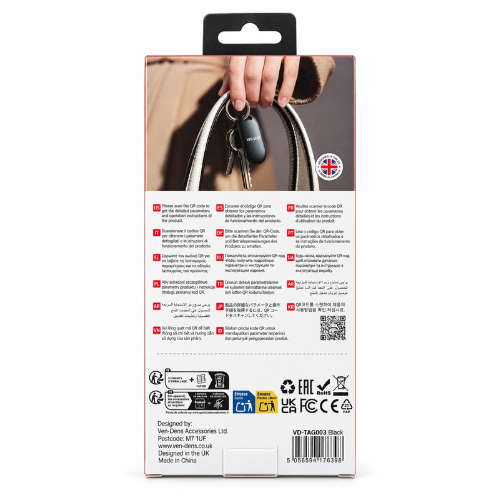 Bluetooth Tracker Tag Compatible with Apple Find My Devices Key Finder Locator Mobile Arcade Ltd