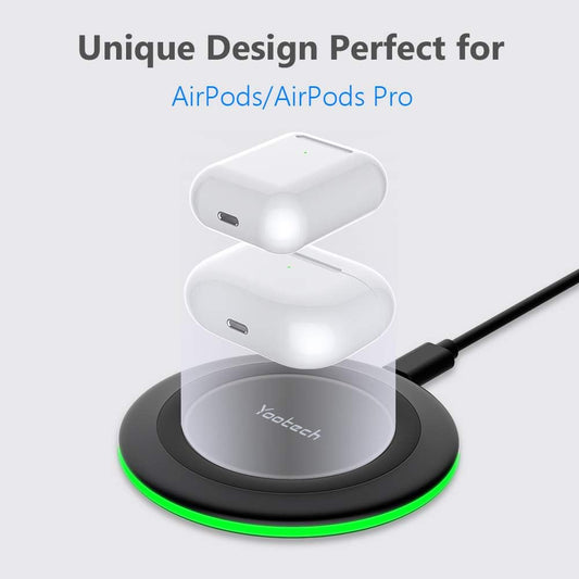 Fast Wireless Charging Pad 10W for iPhone, Samsung, AirPods & Google Pixel Mobile Arcade Ltd