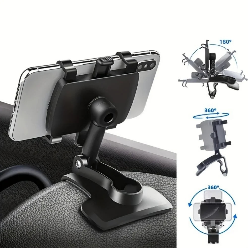 Universal Car Dashboard Phone Holder – Clip Mount Stand for All Smartphones Mobile Arcade Ltd