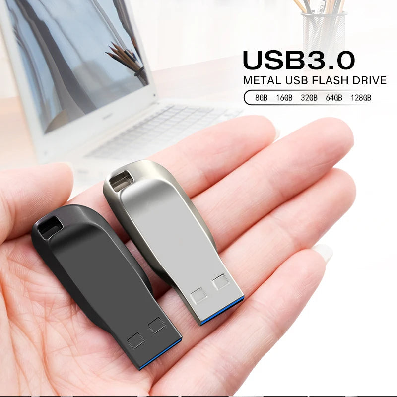 OUIO USB 3.0 Flash Drive – 128GB/64GB/32GB/16GB Metal High-Speed PenDrive Mobile Arcade Ltd