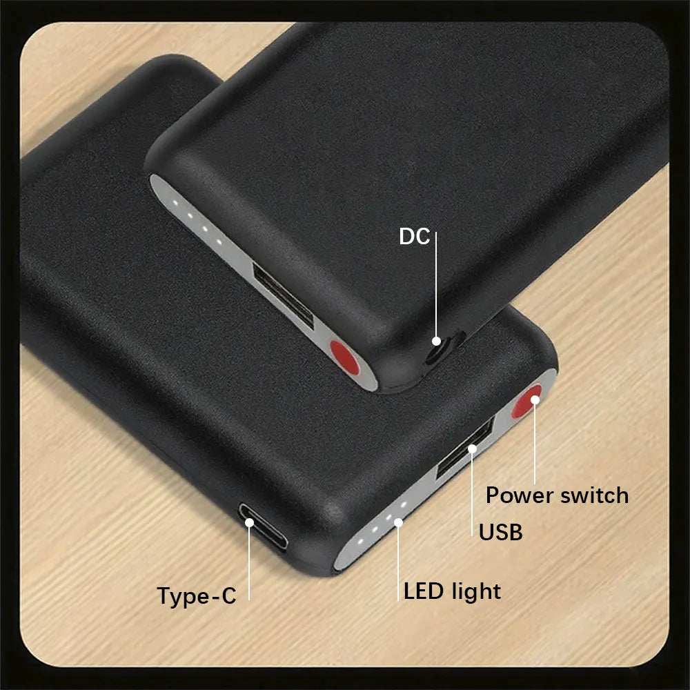 5000mAh Mini Portable Power Bank – USB/DC Output for Heated Socks & Vests Mobile Arcade Ltd