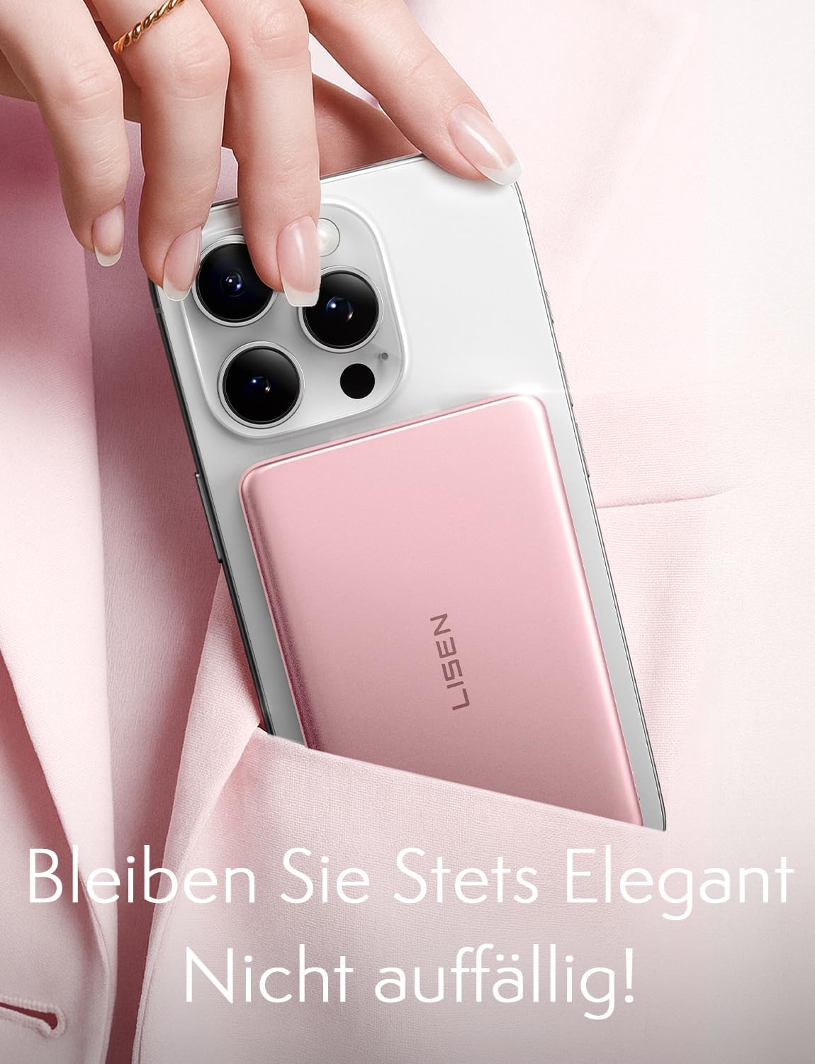 LISEN MagSafe Slim 5000mAh Mini Power Bank Charger for iPhone 17 Series Mobile Arcade Ltd