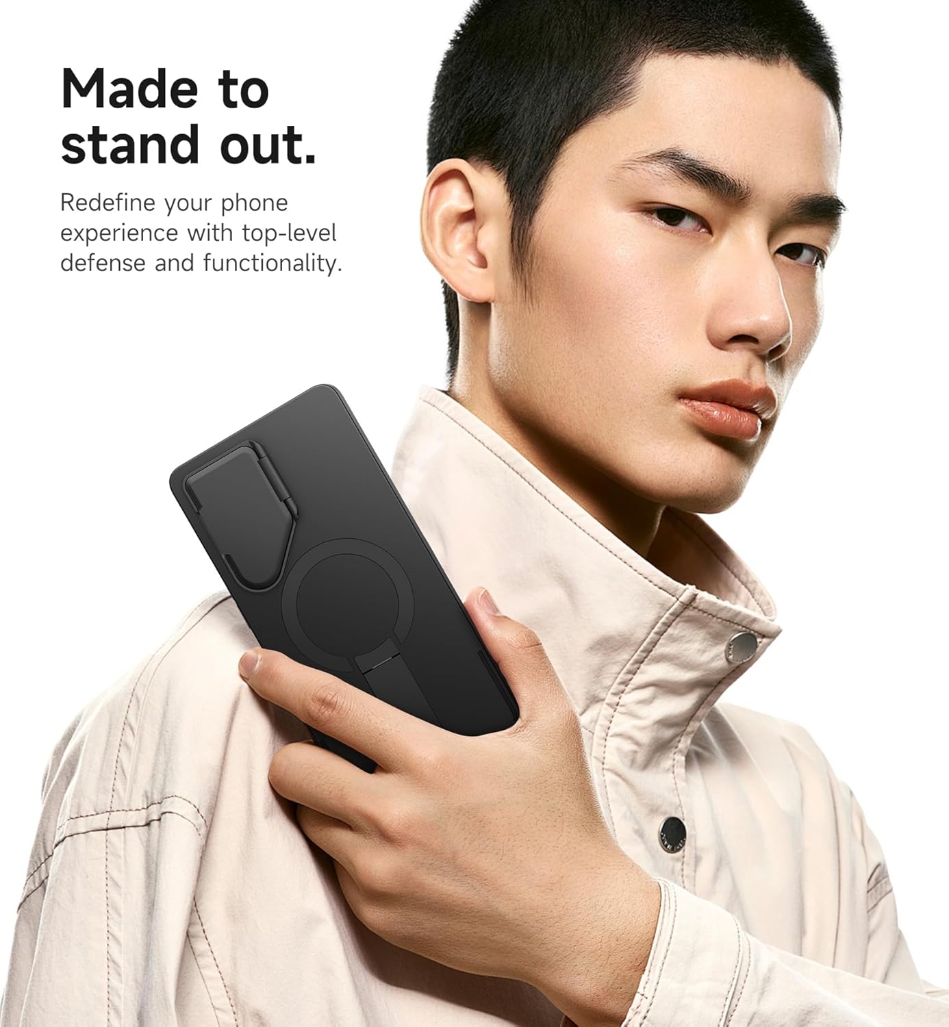 Galaxy S25 Ultra Case Black Kickstand Camera Cover Shockproof Slim Protective Mobile Arcade Ltd