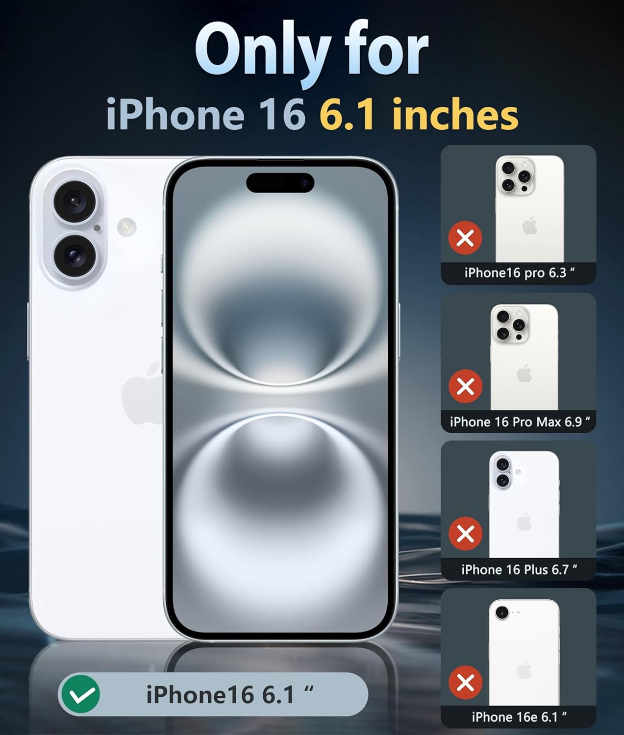 iPhone 16 Clear Magnetic Case Gray Shockproof Slim Anti-Yellow Drop Cover Mobile Arcade Ltd