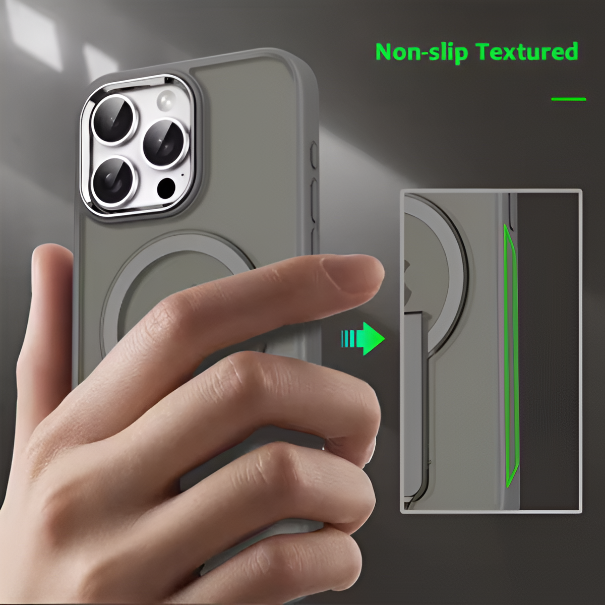 Luxury MagSafe Folding Stand Magnetic Case for iPhone 14–17 Matte Cover Mobile Arcade Ltd