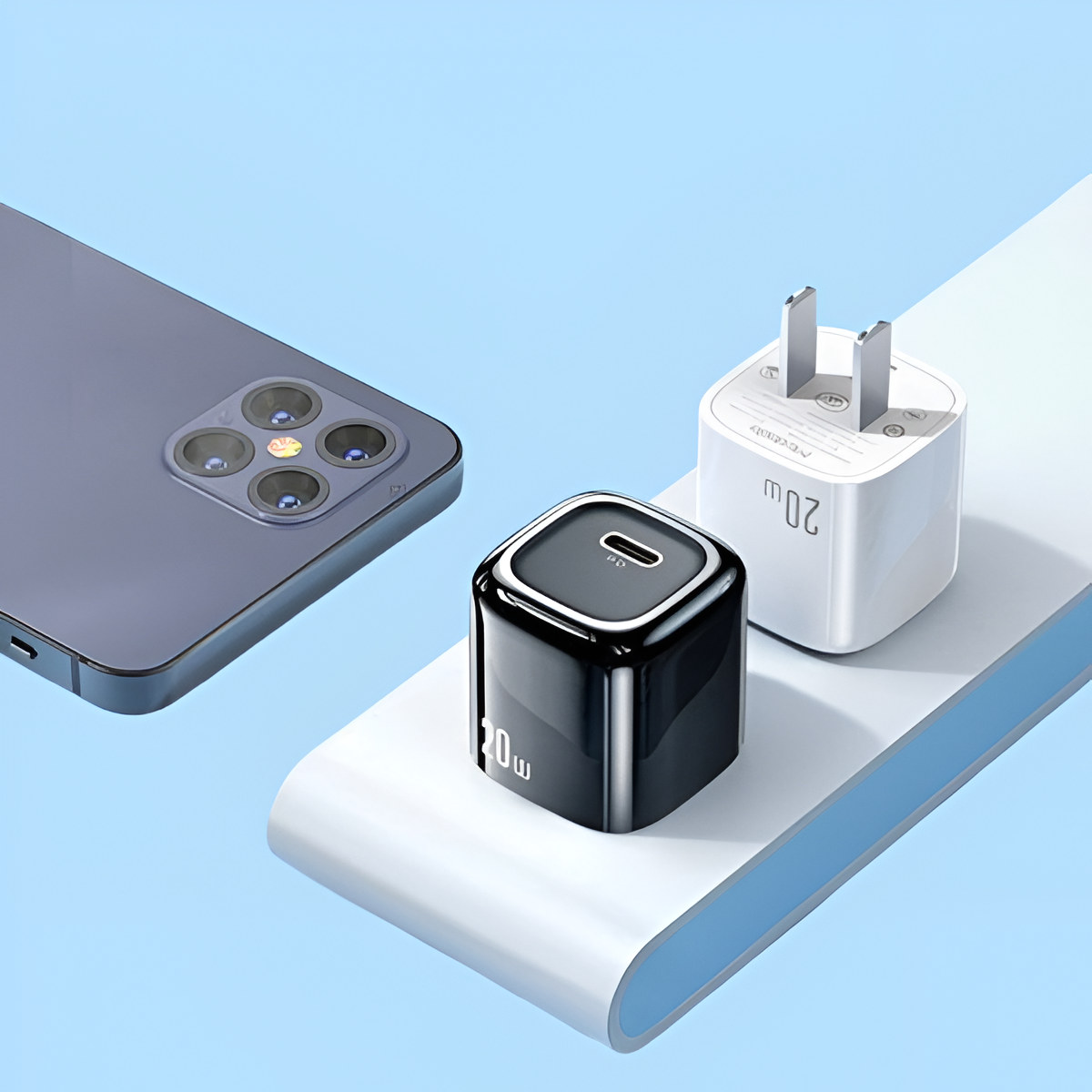 20W Mini PD Fast Charger – Portable USB-C Plug for iPhone 12 & More