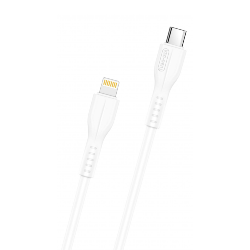 Type-C to Lightning Charging Cable – 2A 2m White | Fast & Heat-Resistant Mobile Arcade Ltd