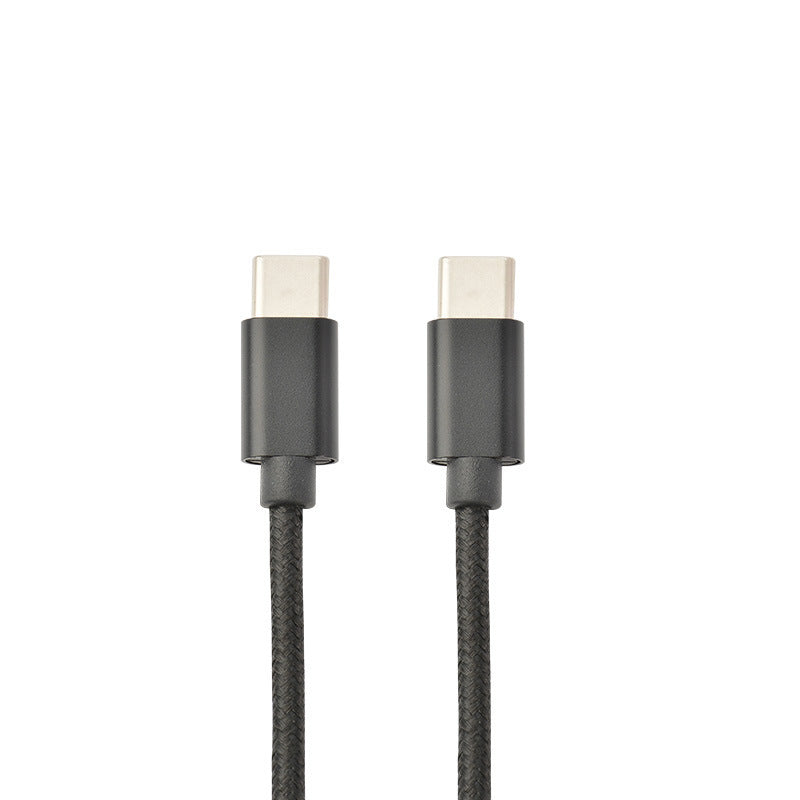1m Nylon Braided USB-C to USB-C PD Cable – 60W 3A Fast Charge, Type-C Lead Mobile Arcade Ltd