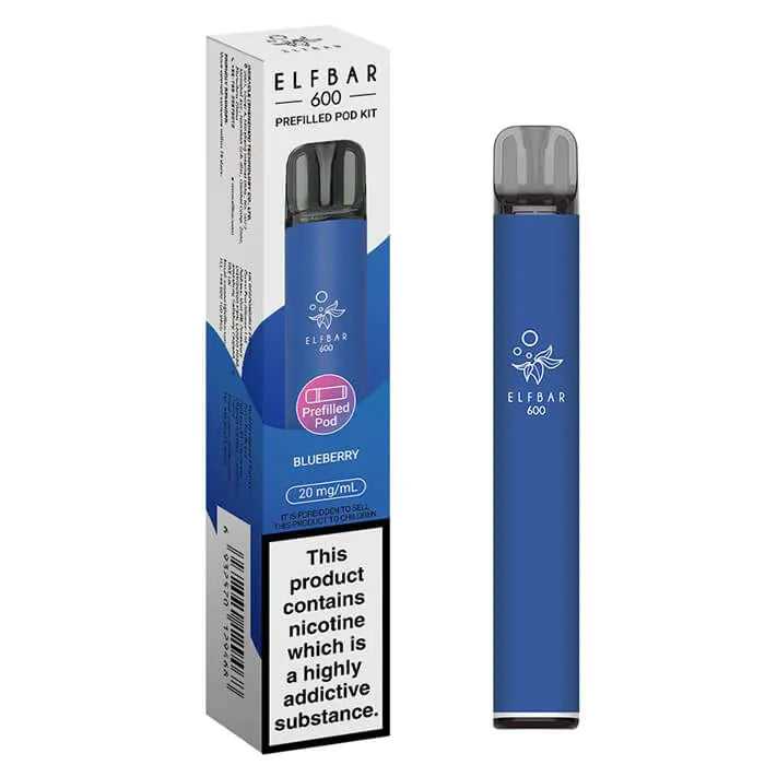 ELFBAR 600 Blueberry Prefilled Pod Kit – Compact, Convenient & Flavorful MTL Vaping Mobile Arcade Ltd