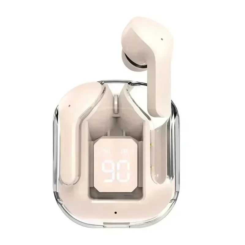 T2 Transparent TWS Bluetooth Earbuds ENC Stereo Sound with Power Display MobileArcadeLtd
