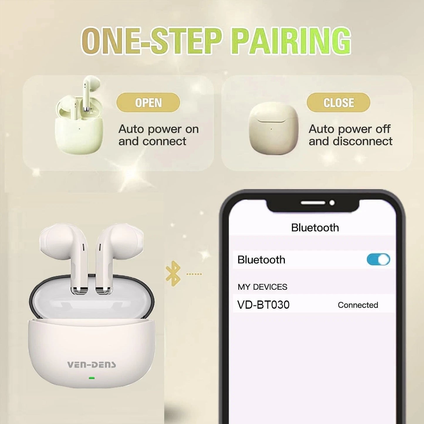 TWS Bluetooth 5.4 Earbuds True Wireless Stereo with Charging Case UK Mobile Arcade Ltd