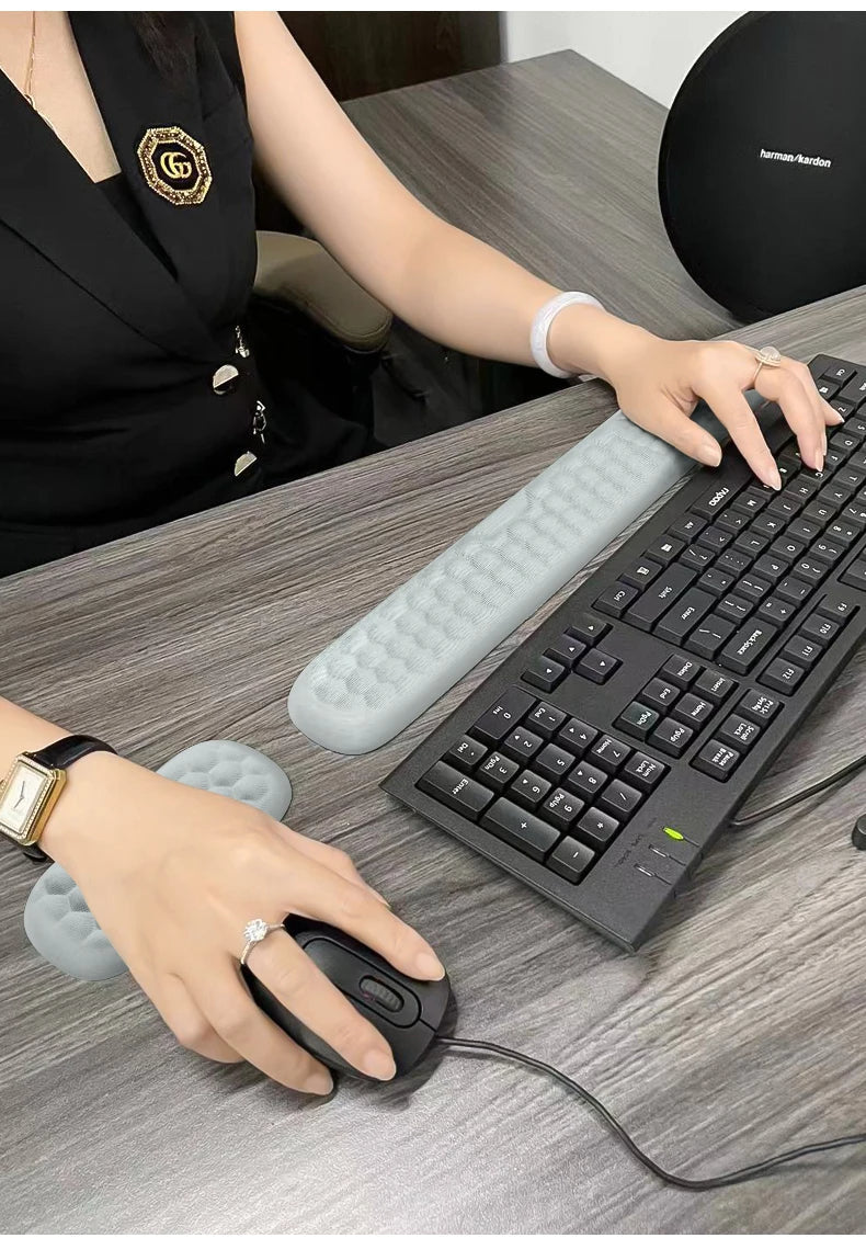 Ergonomic Keyboard & Mouse Wrist Rest Set – Memory Foam Pad for Office Use Mobile Arcade Ltd