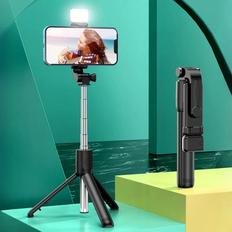 FGCLSY Bluetooth Selfie Stick – Tripod, Remote, Fill Light, Phone Holder Mobile Arcade Ltd