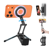 OMOTON Aluminium Magnetic Phone Tripod – 360° Rotating MagSafe Travel Mount
