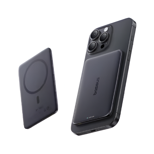 Baseus 5000mAh Magnetic Power Bank 15W Wireless 20W Wired Card-Sized Charger Mobile Arcade Ltd