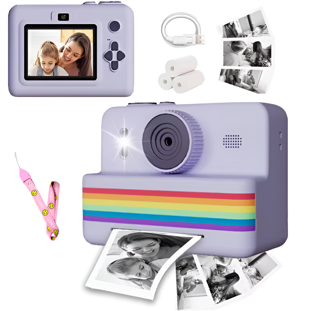 Kids Digital Camera with Instant Printer – 2.8" HD Photo & Video Toy Gift Mobile Arcade Ltd