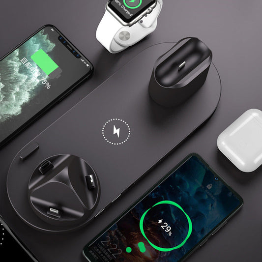 6-in-1 Wireless Charging Dock for iPhone, Apple Watch & Fast Charging Pad Mobile Arcade Ltd