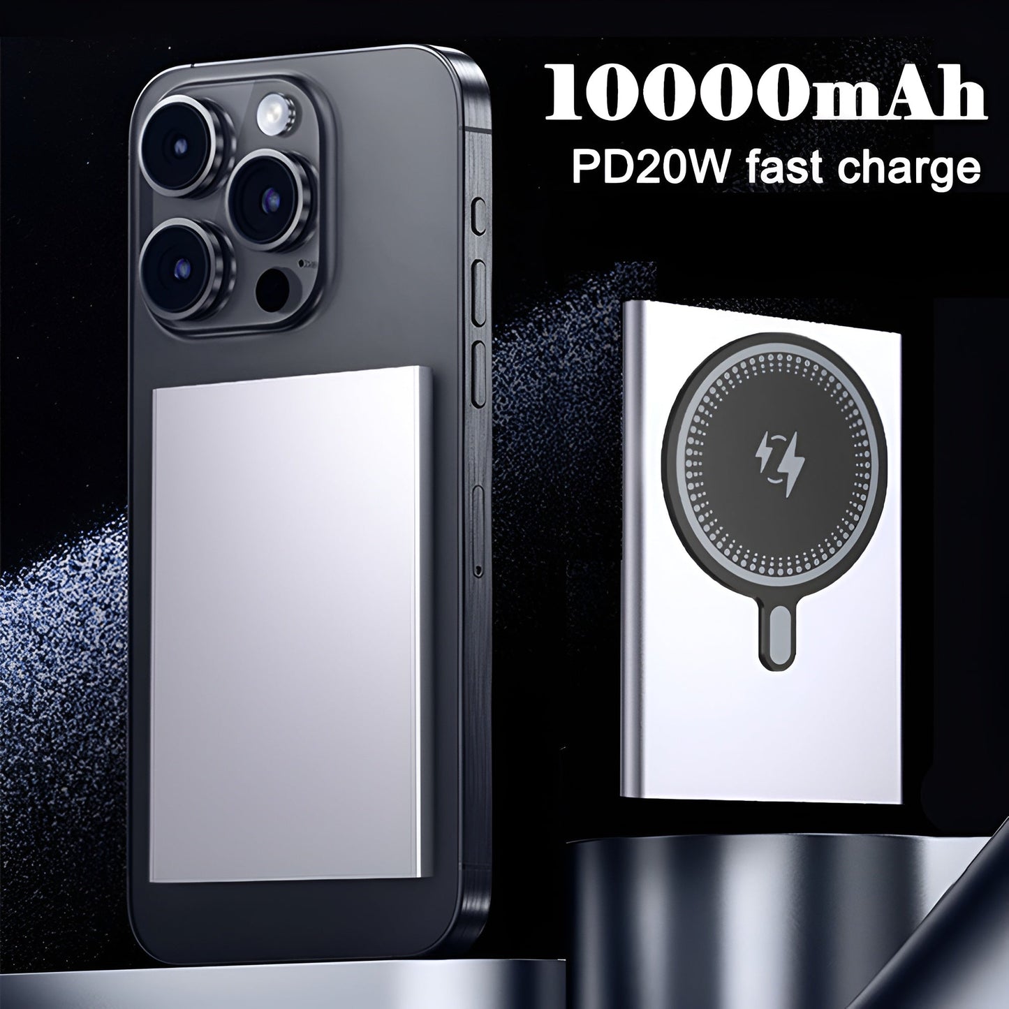 Thin Magnetic Wireless Power Bank 5000/10000mAh for iPhone Huawei Xiaomi Mobile Arcade Ltd