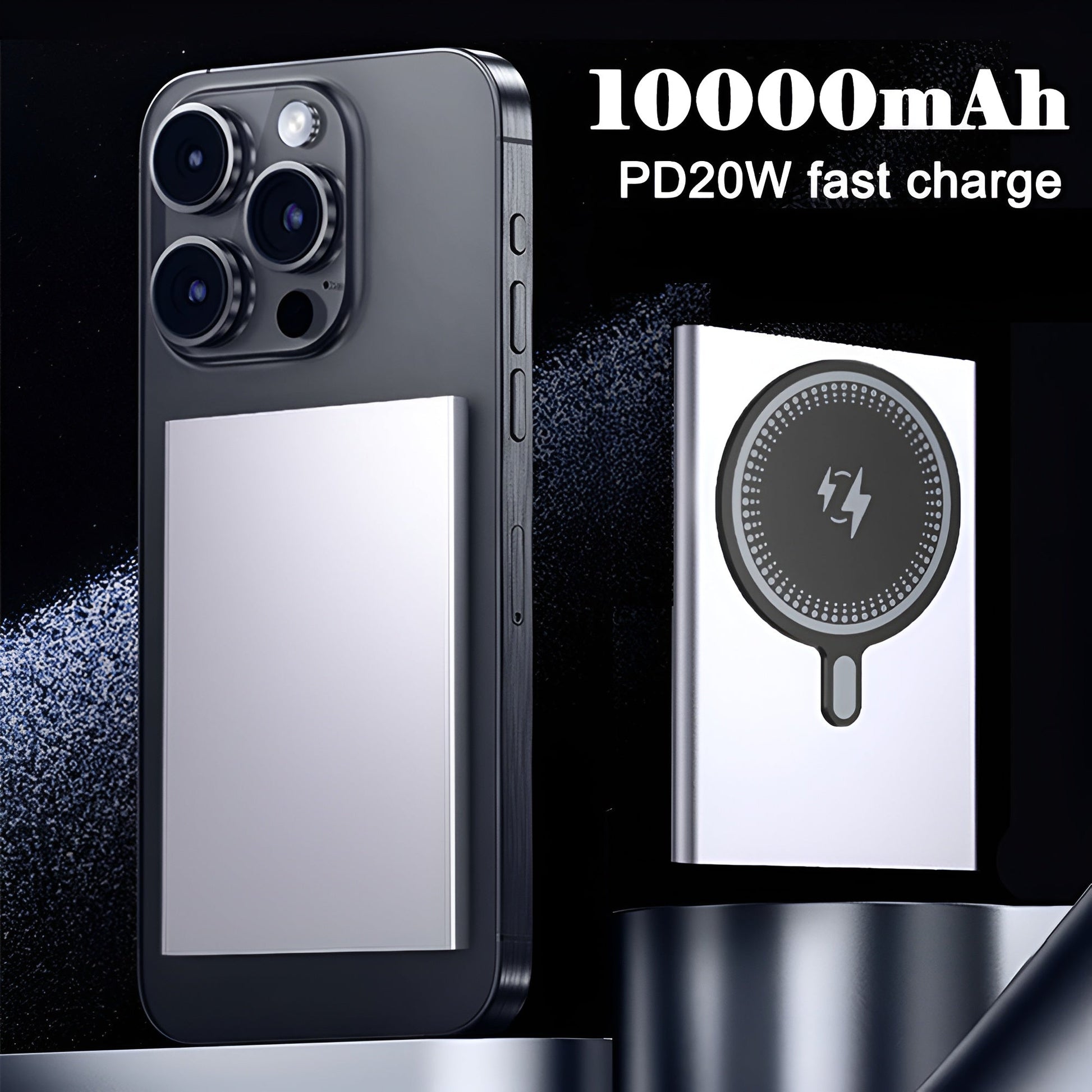 Thin Magnetic Wireless Power Bank 5000/10000mAh for iPhone Huawei Xiaomi Mobile Arcade Ltd