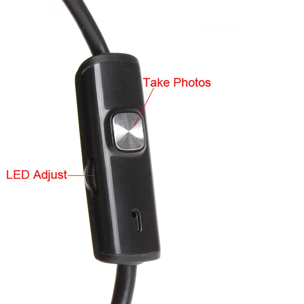 7.0/5.5mm IP67 Waterproof Endoscope Camera with 6 LEDs USB Android Borescope Mobile Arcade Ltd