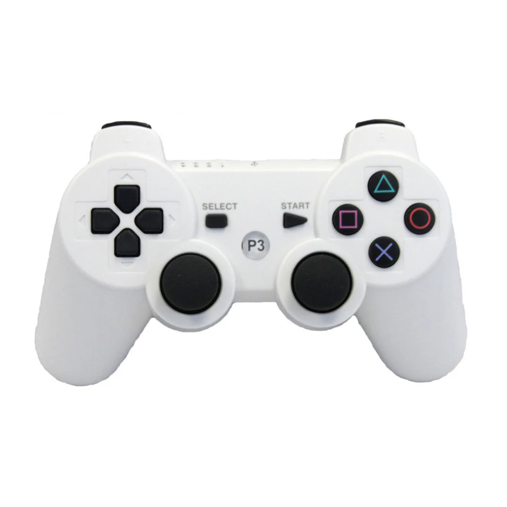Doubleshock P3 Wireless Controller for PS3 – White, Vibration, USB Charging Mobile Arcade Ltd