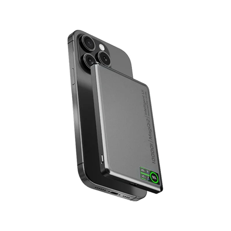 10000mAh Ultra Thin 3-in-1 Magnetic Wireless Power Bank w/ 20W USB-C Fast
