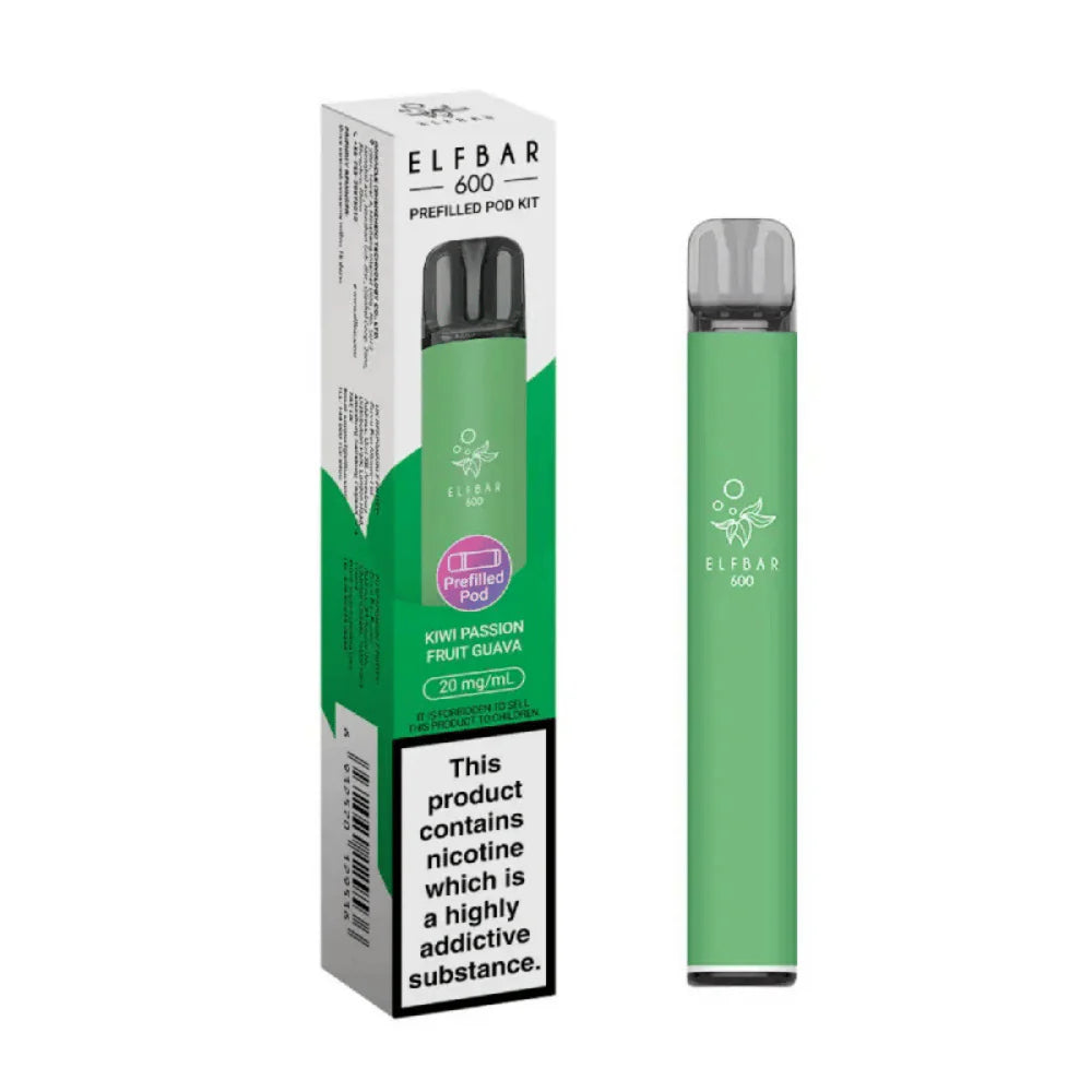 ELFBAR 600 Kiwi Passionfruit Guava – Exotic, Fruity & Smooth MTL Vaping Mobile Arcade Ltd