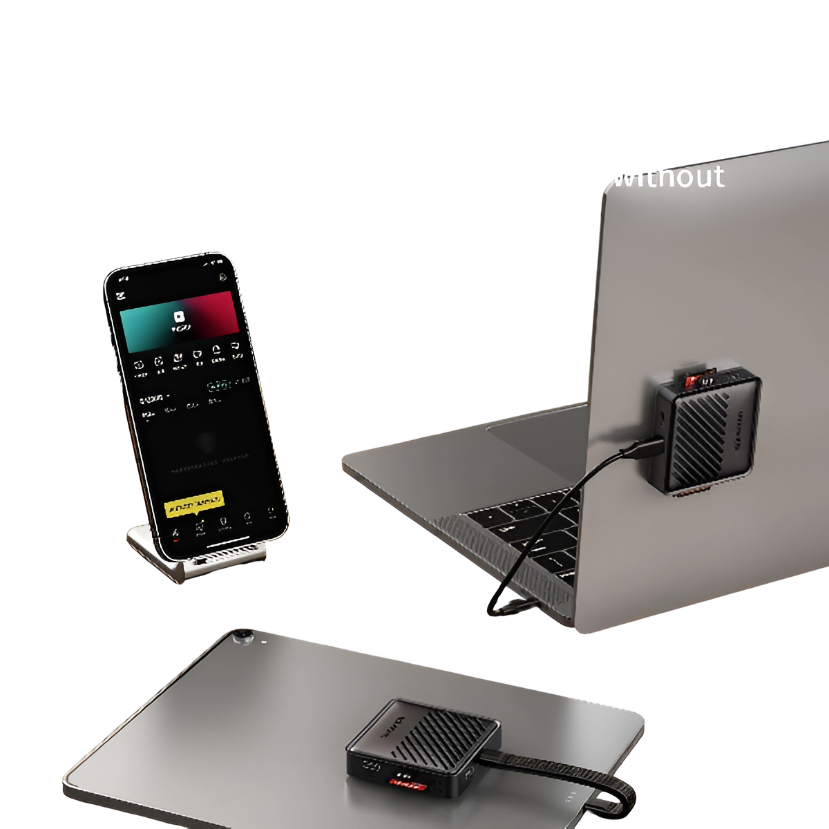 Unnlink Magnetic USB-C Hub Adapter – 4K HDMI, 65W PD, SD/TF Reader for MacBook Mobile Arcade Ltd