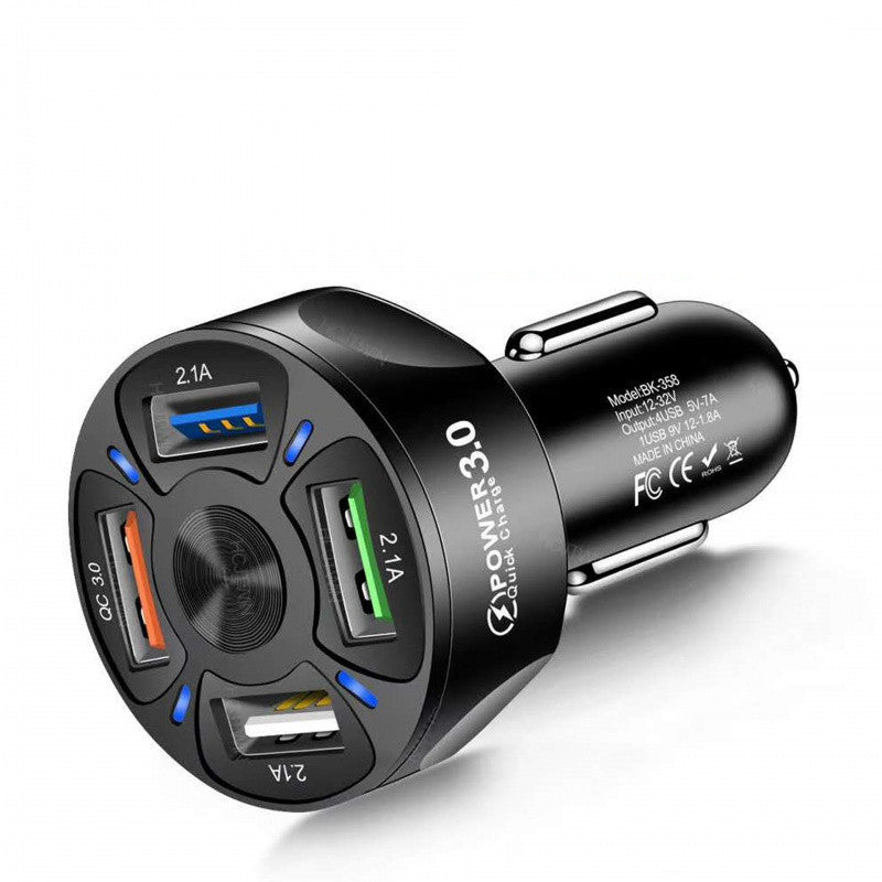 Fast Charge Car Charger One For Four Car Mobile Phone Charger Car Charger Mobile Arcade Ltd