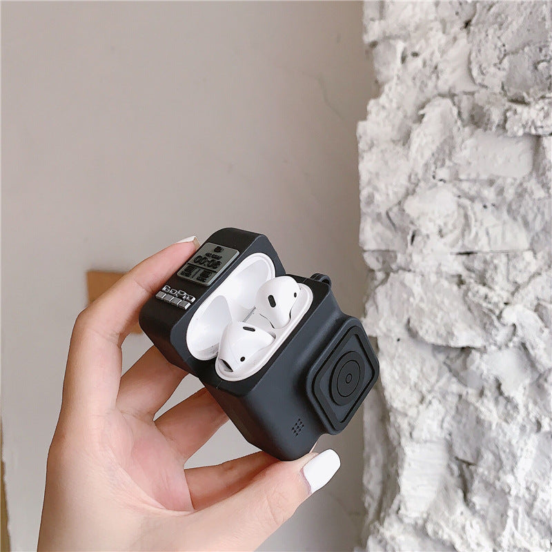 Silicone Case for Apple AirPods – Shockproof, Dustproof & Keychain Clip