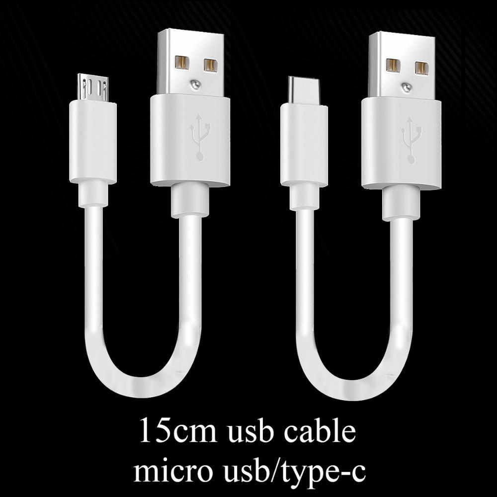15cm Short Micro USB Cable Type C Mobile Phone Cables Fast Mobile Arcade Ltd