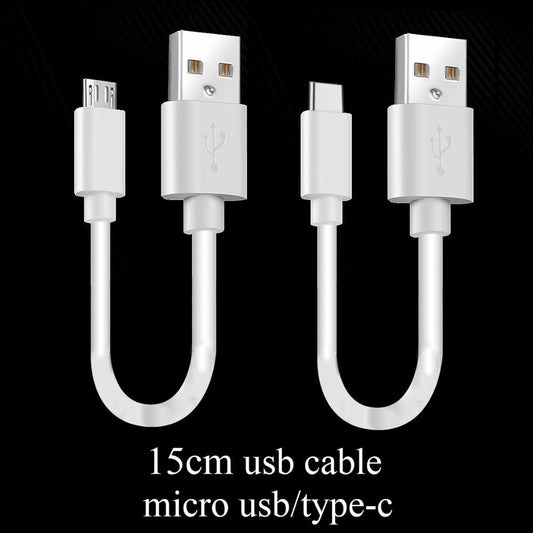 15cm Short Micro USB Cable Type C Mobile Phone Cables Fast Mobile Arcade Ltd