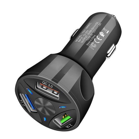 Fast Charge Car Charger One For Four Car Mobile Phone Charger Car Charger Mobile Arcade Ltd