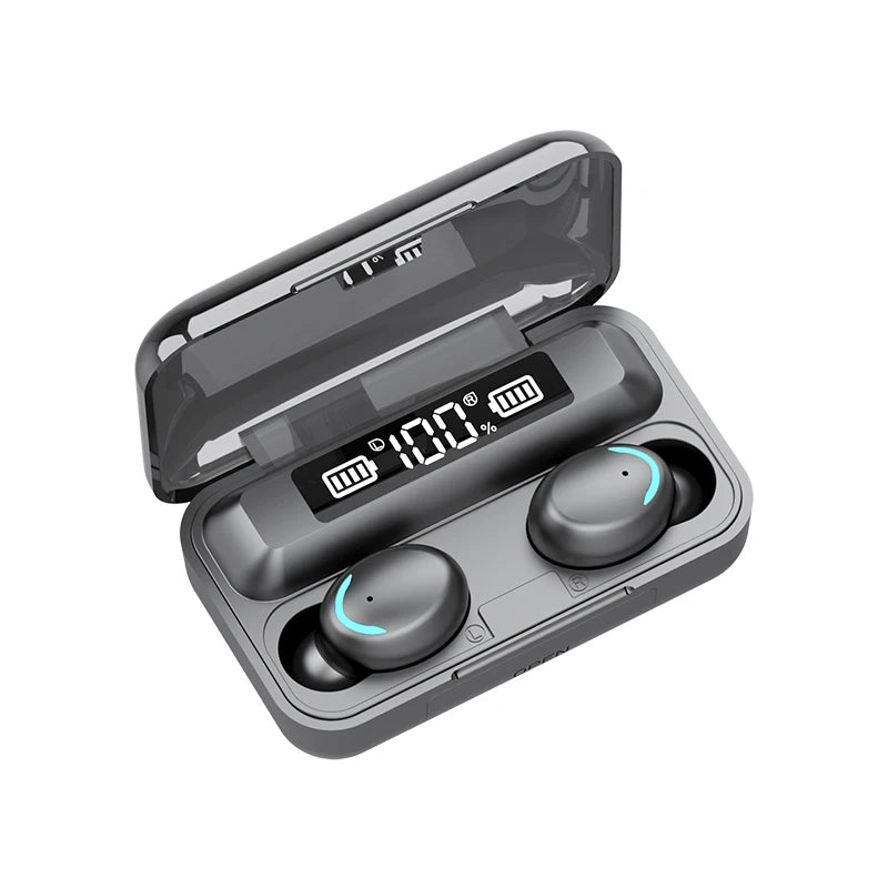 F9 Wireless 5.0 Earphones TWS Bluetooth Headset with LED Display