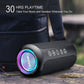 Portable Bluetooth Speaker with Lights, HD Stereo, IPX7 Waterproof, TWS