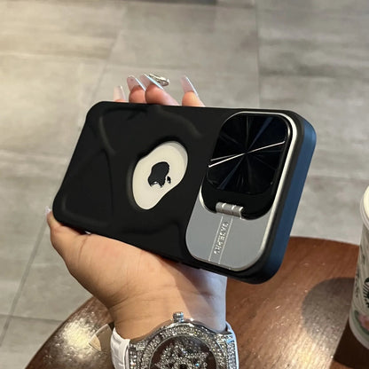 iPhone 17 Series MagSafe Silicone Case – Logo Hole, Stand & Lens Protection