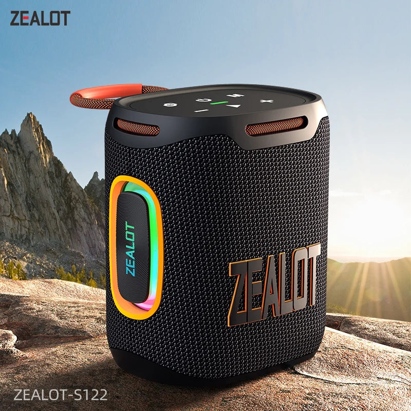 ZEALOT S122 Portable Bluetooth Speaker 5.4 Subwoofer with LED Light