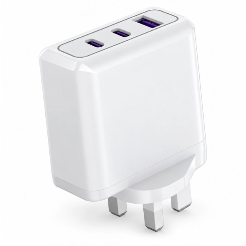 65W GaN Fast Charger 3-in-1 Multiport USB Charger PD Power Adapter Mobile Arcade Ltd