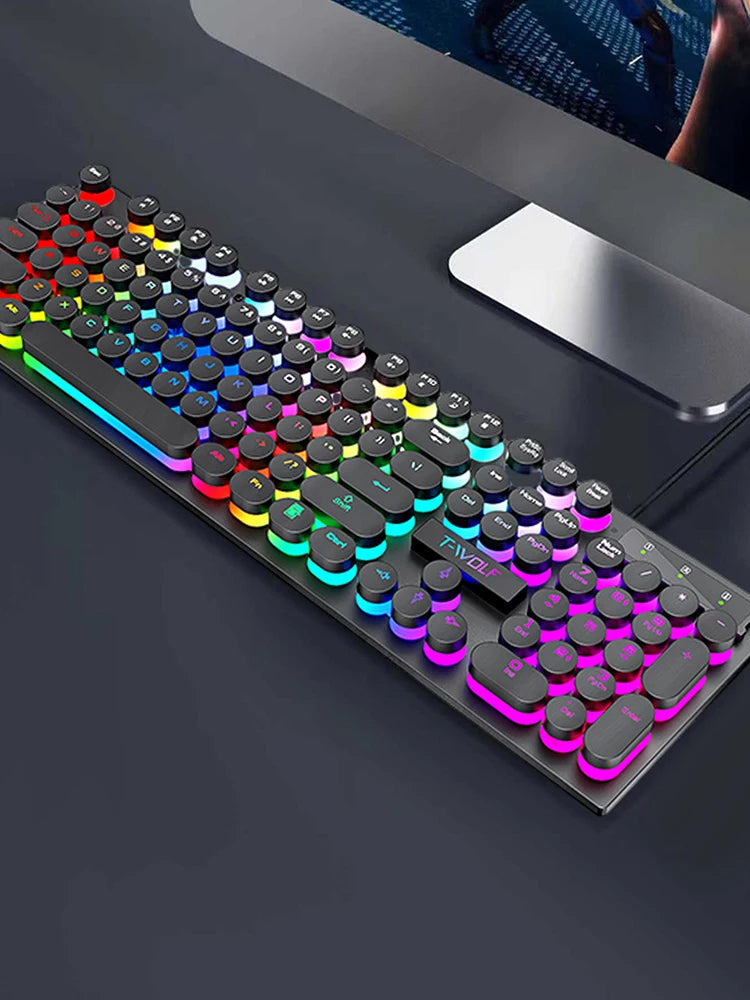 Shadow mechanical feeling, keyboard, desktop computer, laptop, esports game, illuminated wired keyboard Mobile Arcade Ltd