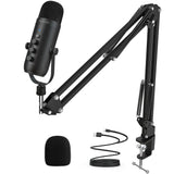 Haomuren USB Condenser Microphone Kit with Boom Arm for Streaming Mobile Arcade Ltd