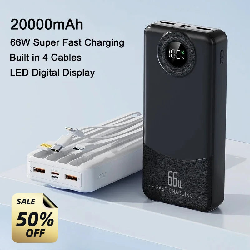 10000mAh Magnetic Wireless Power Bank 20W USB-C Fast Charger Portable