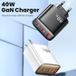 Toocki 40W GaN Dual Type-C Fast Charger QC 4.0 for iPhone 15 & Samsung S23 Mobile Arcade Ltd