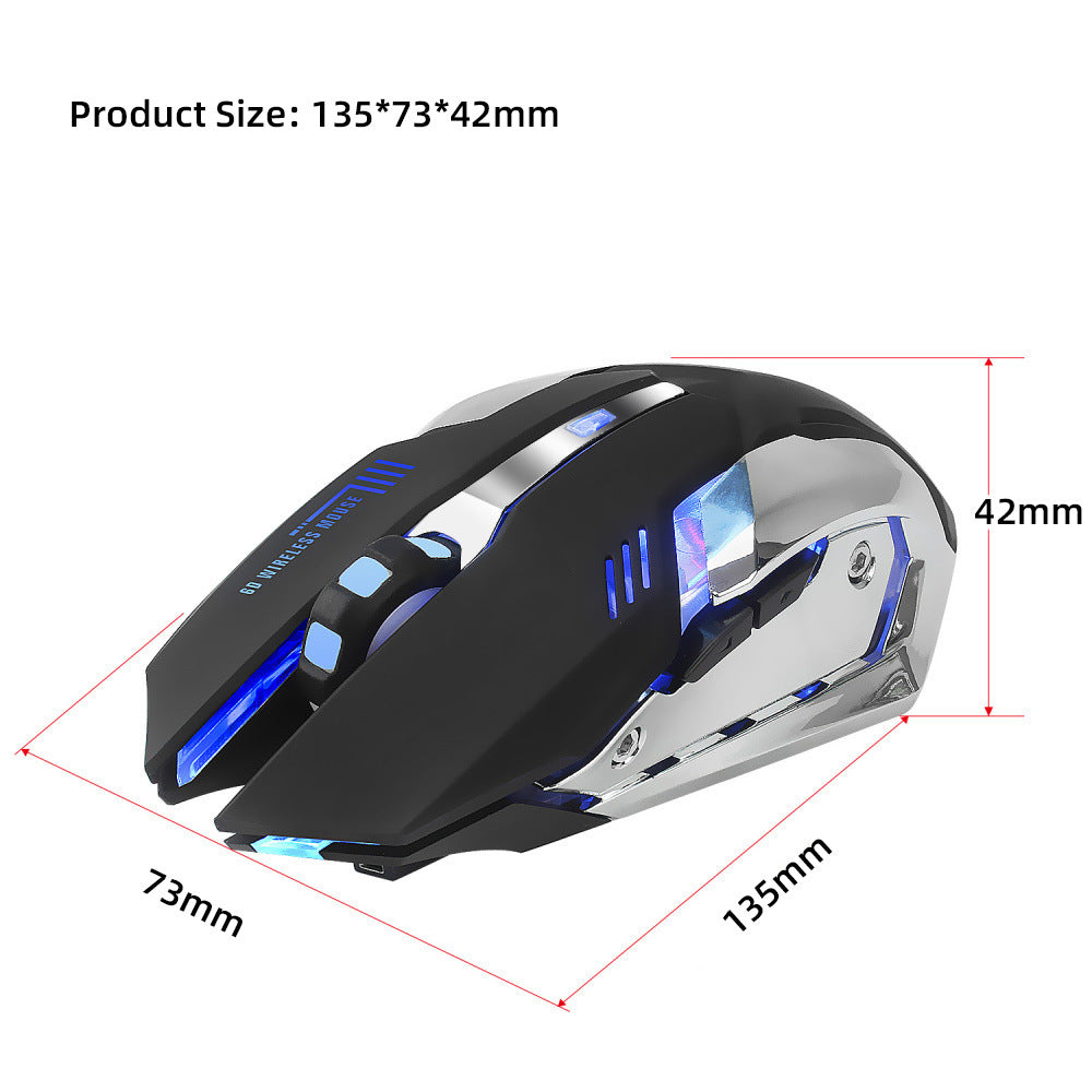 HXSJ new wireless mouse 2.4GPI gaming mouse glowing mouse Mobile Arcade Ltd