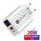 USB 20W Fast Charger Adapter for iPhone 14, Samsung, Xiaomi & Huawei Quick Charge Mobile Arcade Ltd