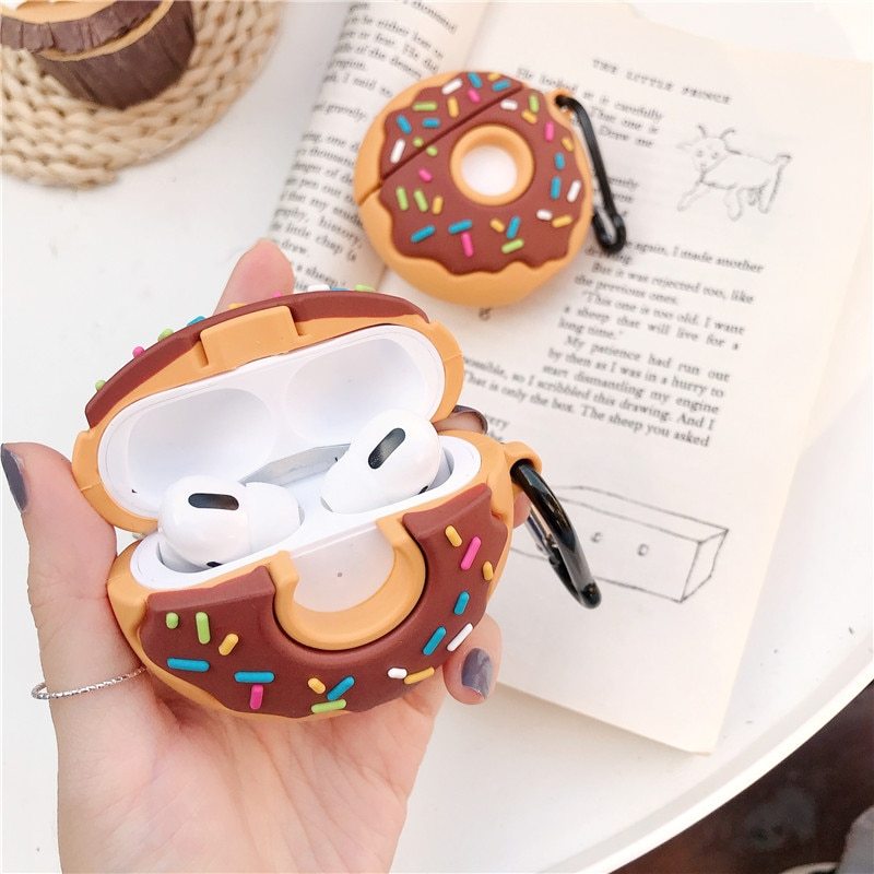 Donuts Silicone Case for AirPods Pro - Cute Protective Cover Compatible with Apple