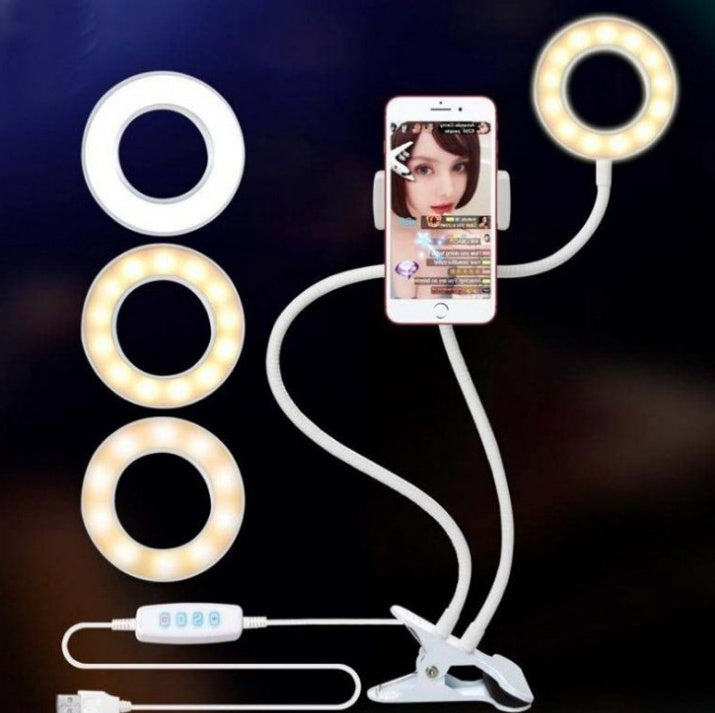 LED Selfie Ring Light for Live Adjustable Makeup Light-8cm Stand Mobile Arcade Ltd