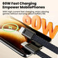 60W Fast Charging USB-C to USB-C Short Cable Keychain – Lanyard Charger for iPhone 15/16, Samsung, Xiaomi, Power Bank Mobile Arcade Ltd